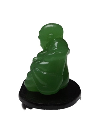 Dik buik boeddha groen glas