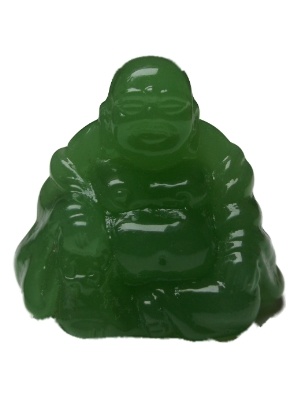 Dik buik boeddha groen glas