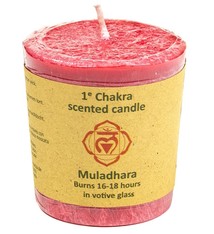 Votief geurkaarsje 1e chakra