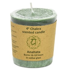 Votief geurkaarsje 4e chakra