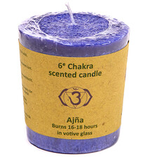 Votief geurkaarsje 6e chakra