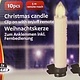 Set van 10 LED kerstkaarsen (met afstandsbediening)