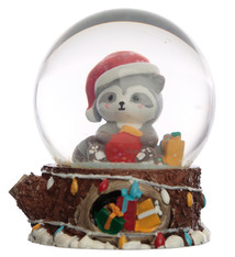 Wasbeer Kerstmis Sneeuwbol