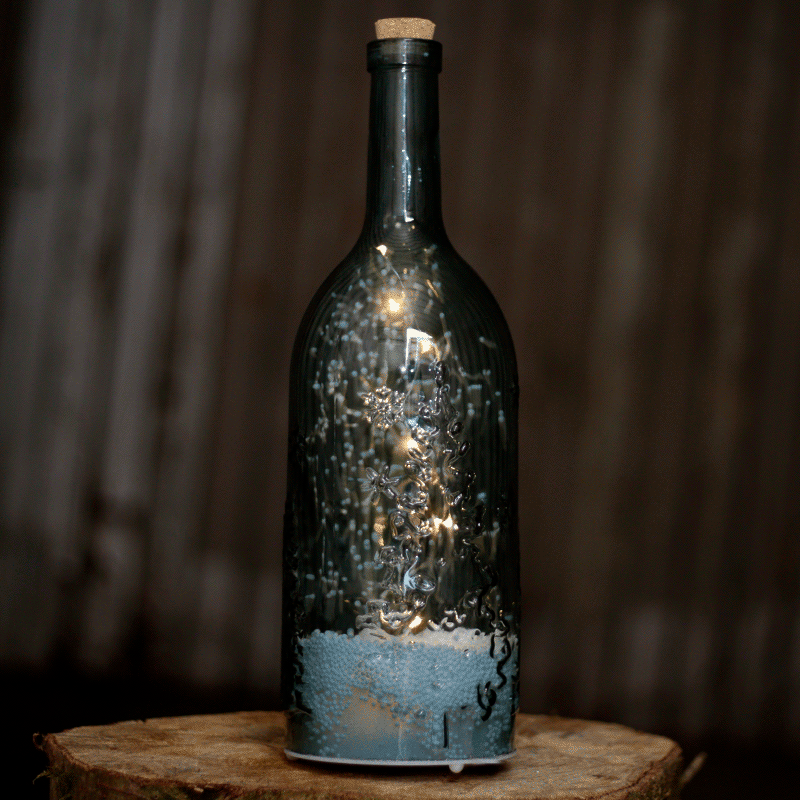 Blauw Flesvormige LED Kerstmis Muzikale Sneeuwstorm