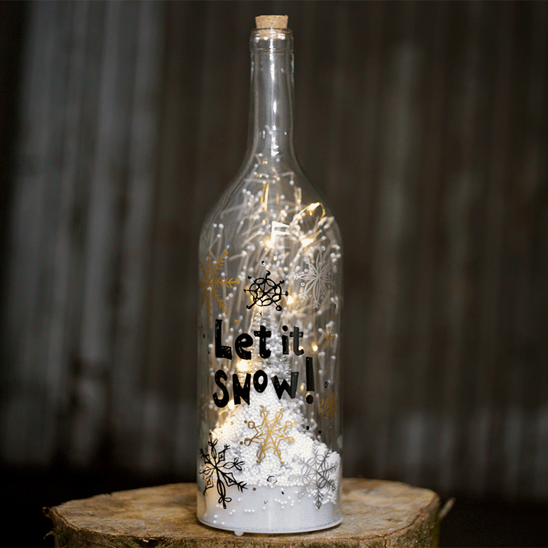 Flesvormige LED Kerstmis Muzikale Sneeuwstorm