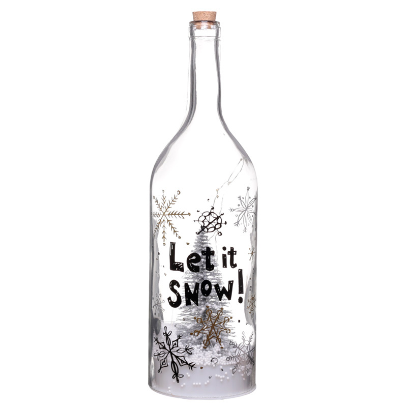 Flesvormige LED Kerstmis Muzikale Sneeuwstorm