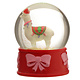 Feestelijke Kerstmis Lama Sneeuwbol