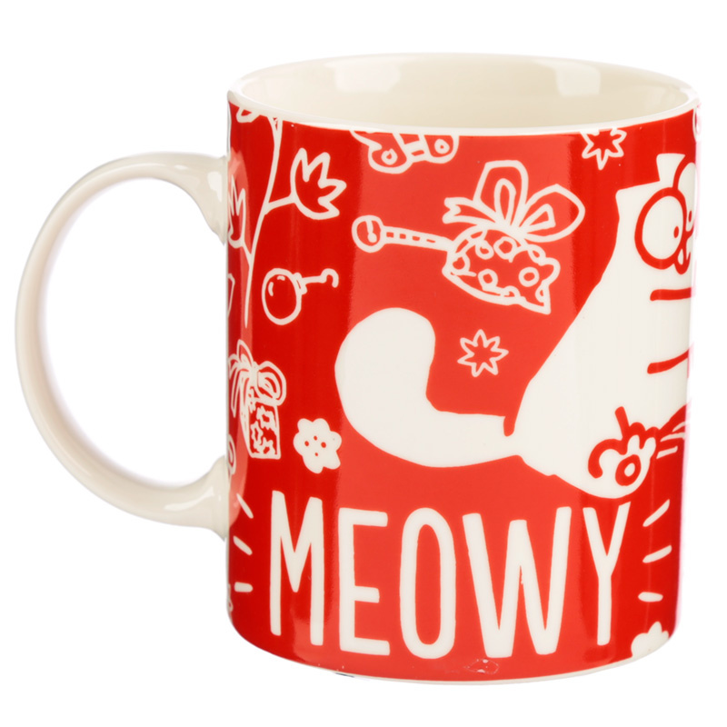 Simon's Cat Meowy Christmas Porselein Mok