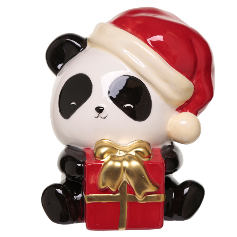 Kerstmis Panda Keramiek Spaarpot