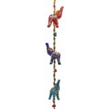 Decoratieve slinger met stoffen Olifantjes
