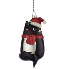 Feline Fine Kat Glazen Kerstbal