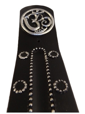 Zwarte Ohm wierookplankje met versieringen