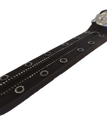 Zwarte Happy Boeddha wierookplankje met versieringen