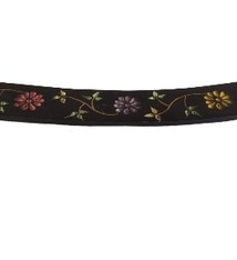 Wierookhouder - zeepsteen - ski met bloemmotieven