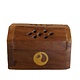 Houten kegel kistje yin yang