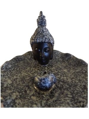 Thaise boeddha hoofd wierookhouder Grijs