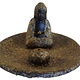 Wierookhouder Boeddha op schaaltje Bruin