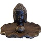 Wierookhouder Boeddha hoofd bruin