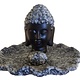 Wierookhouder Boeddha hoofd op lotus blad