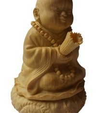 Monnik wierookhouder met tuitje