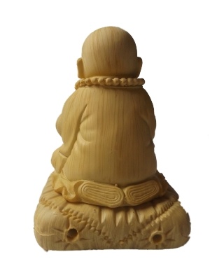 Monnik wierookhouder met schaal