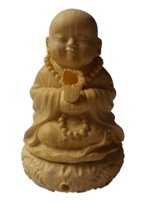 Monnik wierookhouder met tuitje