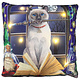 Lisa Parker Hocus Pocus Magische Kat LED Sierkussen