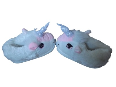 Pluche Eenhoorn Pantoffels  maat 33/34