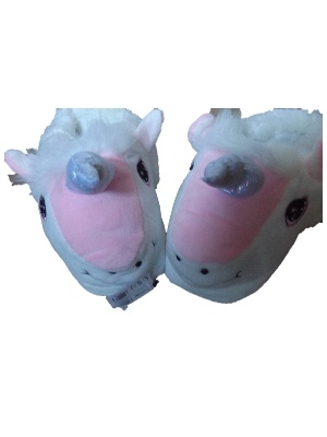 Pluche Eenhoorn Pantoffels  maat 33/34