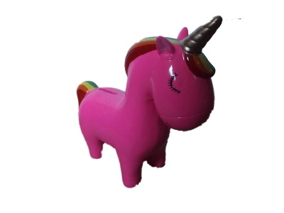 Spaarpot Eenhoorn met regenboog manen XL  Spaarpot Eenhoorn met regenboog manen XL