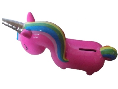 Spaarpot Eenhoorn met regenboog manen XL  Spaarpot Eenhoorn met regenboog manen XL