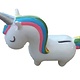 Spaarpot Eenhoorn met regenboog manen XL wit