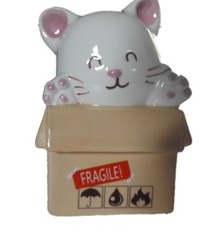 Keramiek Kat in een doos Spaarpot