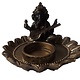 Ganesh met kaarshouder poly Gold