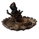 Ganesh met kaarshouder poly Gold