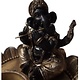 Ganesh met kaarshouder poly Gold