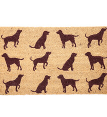 Hond Silhouette Kokosvezel Deurmat