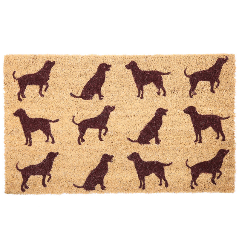 Hond Silhouette Kokosvezel Deurmat