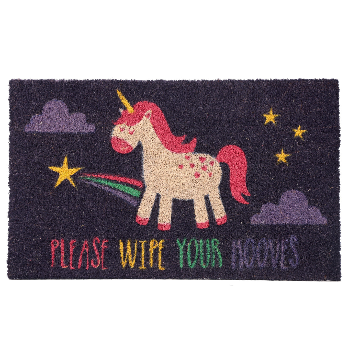 Please Wipe Your Hooves Eenhoorn Deurmat