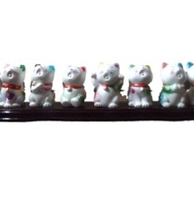 Lucky cat verzameling op plaat