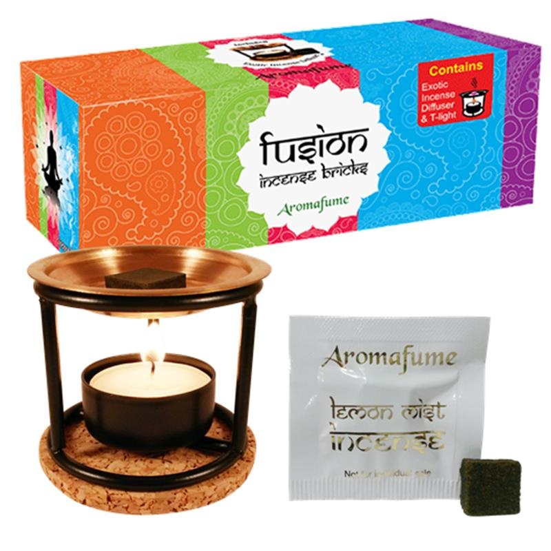 Aromafume probeerset: Exotic Incense Diffuser + 20 Aromafume Wierookblokjes