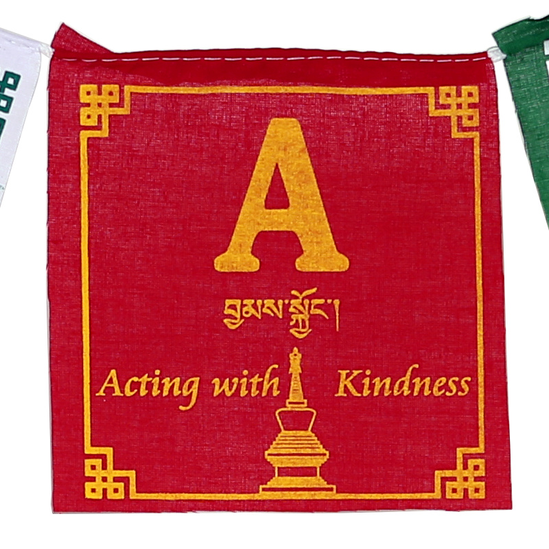 Tibetaans Vlaggetjeskoord Peace