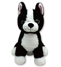 Pluche Zwart & Wit Hond Deurstopper