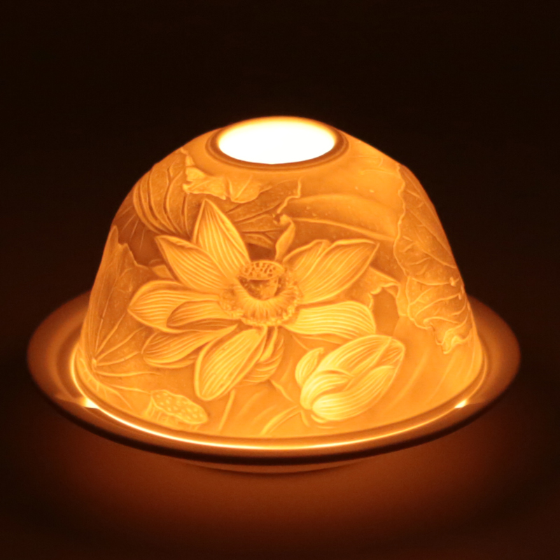 Sfeerlicht Porselein Lotusbloem