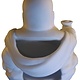 Blije boeddha oliebrander wit