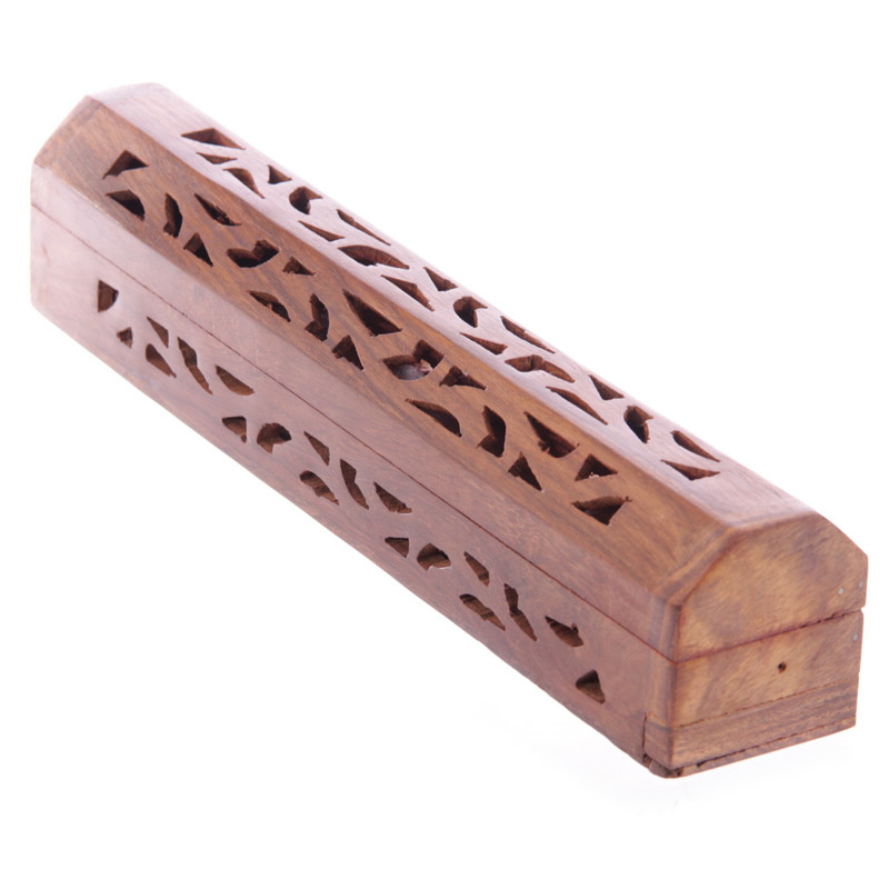 Sheesham Hout Wierookhouder, Doosje met lijstwerk