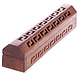 Sheesham Hout Wierookhouder, Doosje met geometrisch lijstwerk