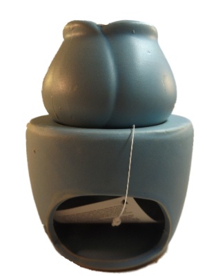 Tinten Blauw Bloem Knop Keramiek Oliebrander A