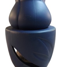 Tinten Blauw Bloem Knop Keramiek Oliebrander B