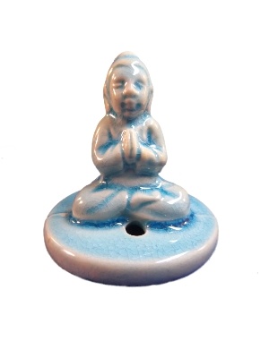 Ronde Keramiek Oliebrander met Boeddha deksel C